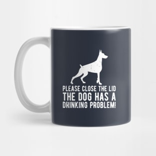 please close the lid the dog has a drinking problem! Mug
